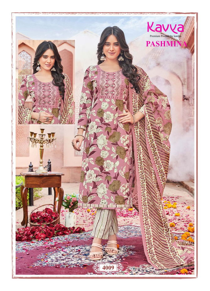 Pashmina Vol 4 By Kavya Cotton Readymade Suits Catalog